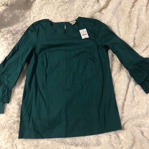 Brand new Ruffled green top